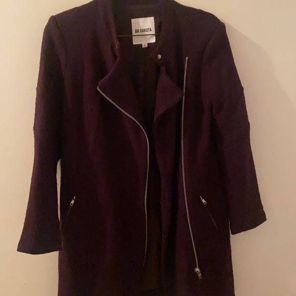 BB Dakota Beautiful women’s Burgundy Pea coat size small - Picture 7 of 7